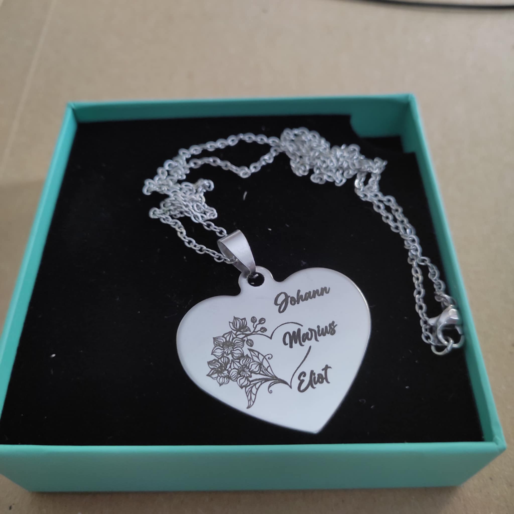 Pendentif en forme de coeur